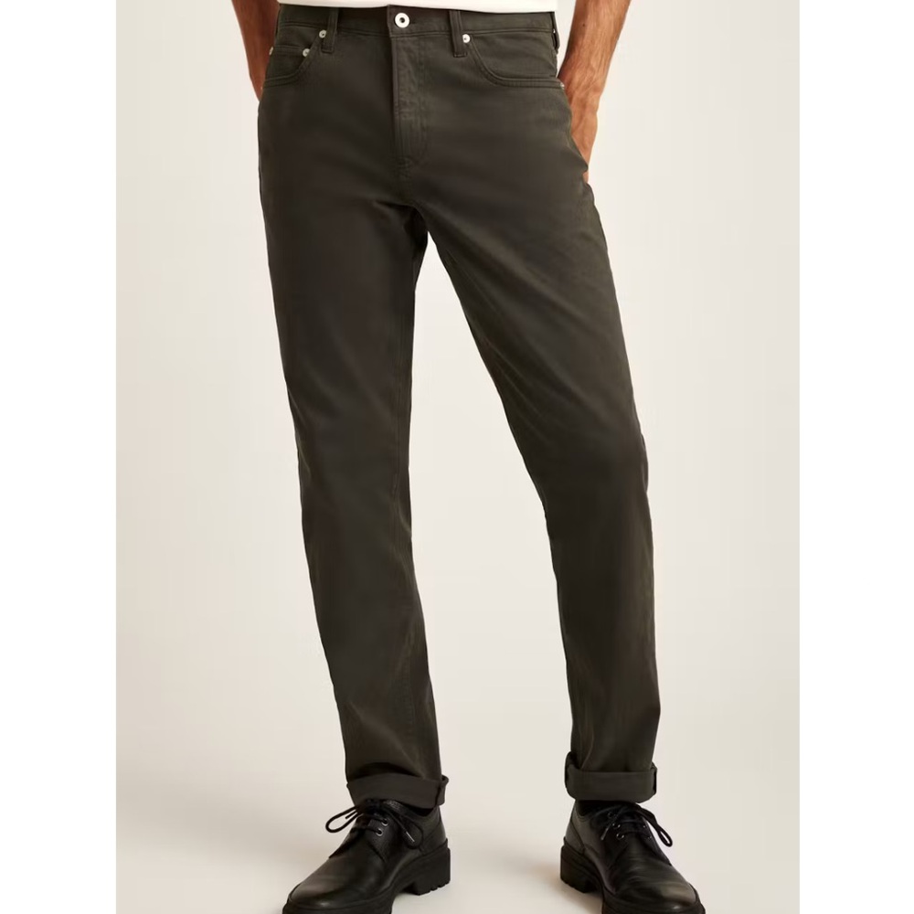 Bonobos Italian Brushed 5-Pocket Pants, Size 35/34 Slim Fit